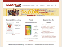 Tablet Screenshot of godspell.com